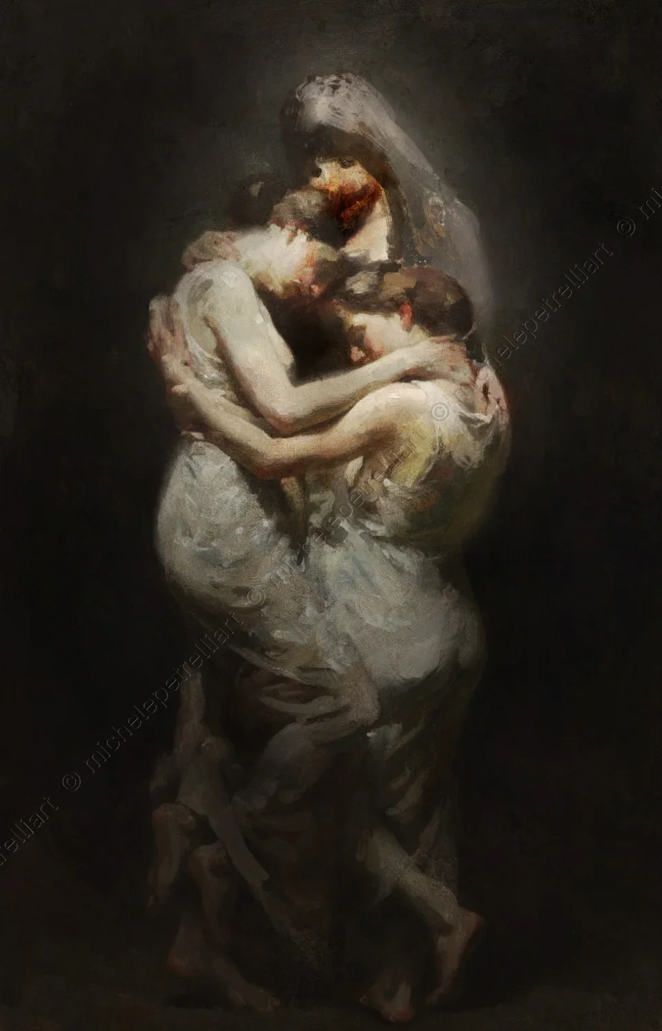 This representation, despite its apparent and dramatic unity, conceals a profoundly unsettling poetics, one that focuses on the obstruction of evoluti