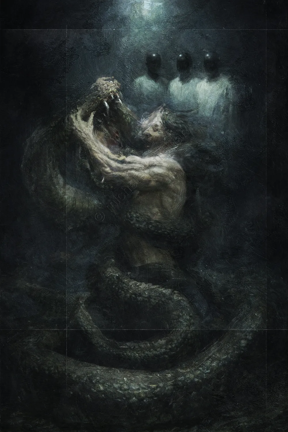 The serpent is not a predator, but the plastic visualization of the inextricable web of determinism that envelops every body, every muscular fiber, an