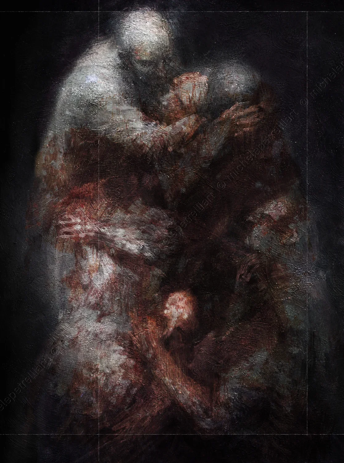 In this painting, only what is depicted speaks.