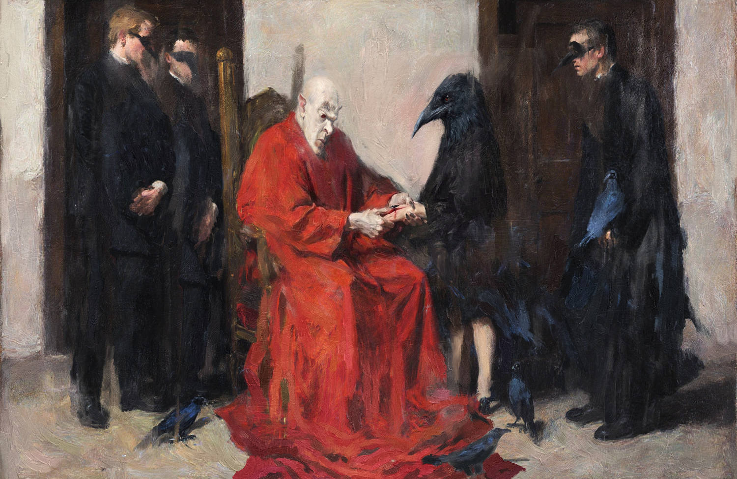 No one will ever witness this rite, not even those taking part in it: it is an allegory. An invisible transaction. This is how the corruption of the s
